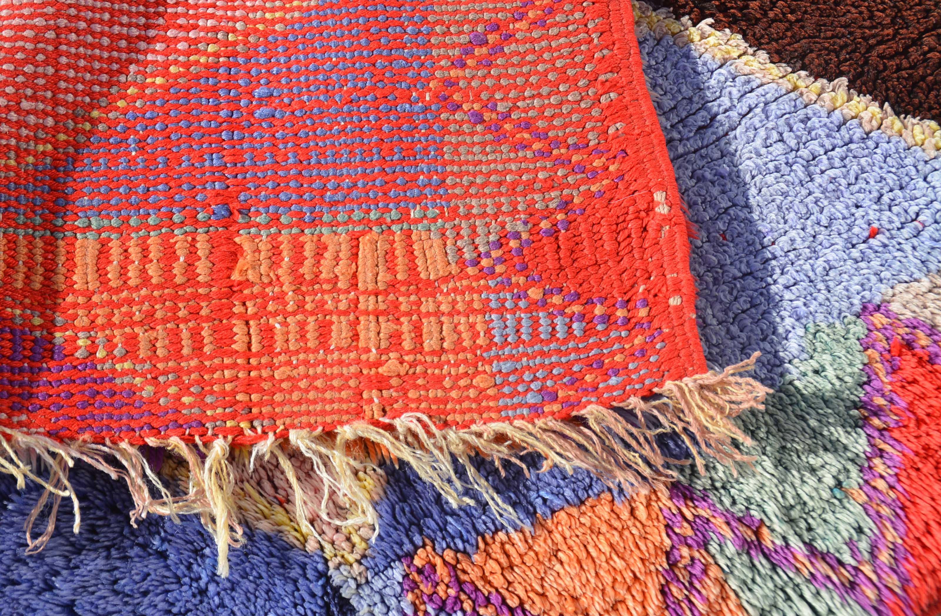 Vintage Moroccan Rug Vintage Yellow Bliss Shaggy Vintage Rug - Add a touch of warmth to your home illuminate collective