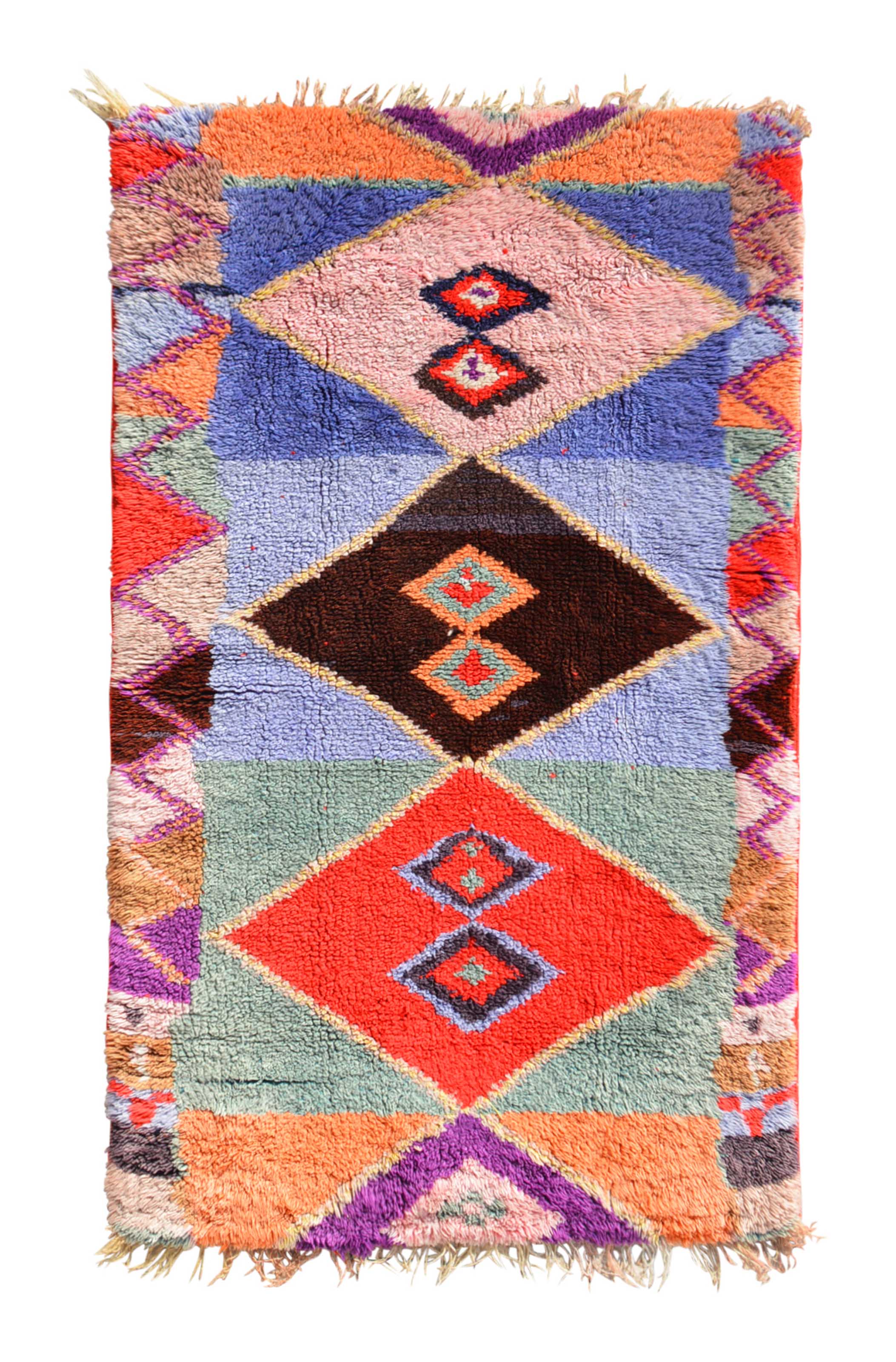 Vintage Moroccan Rug Vintage Yellow Bliss Shaggy Vintage Rug - Add a touch of warmth to your home illuminate collective