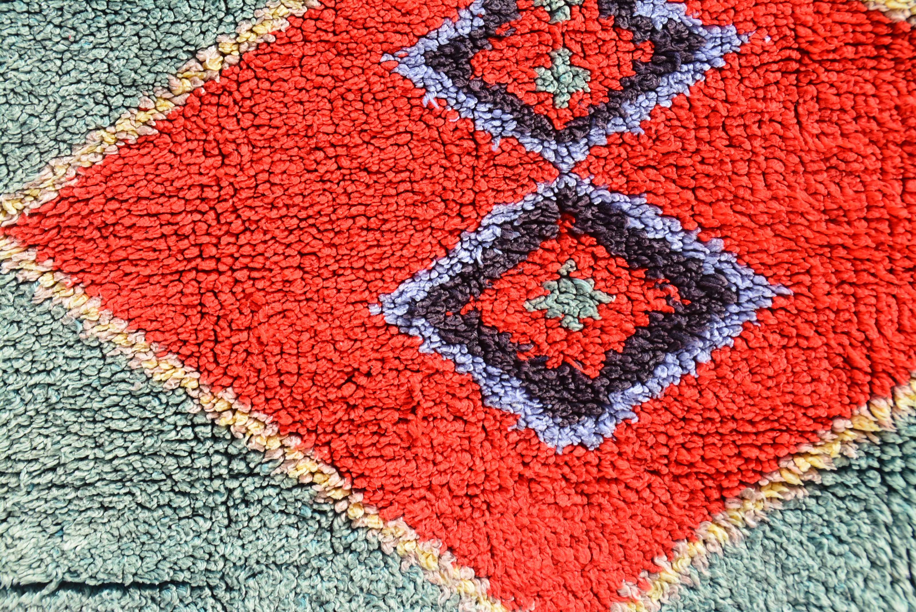 Vintage Moroccan Rug Vintage Yellow Bliss Shaggy Vintage Rug - Add a touch of warmth to your home illuminate collective