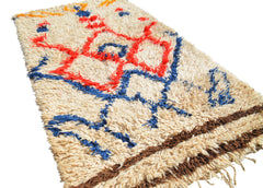 Vintage Moroccan Rug White Moroccan Rug | Vintage Wool Rugs illuminate collective 