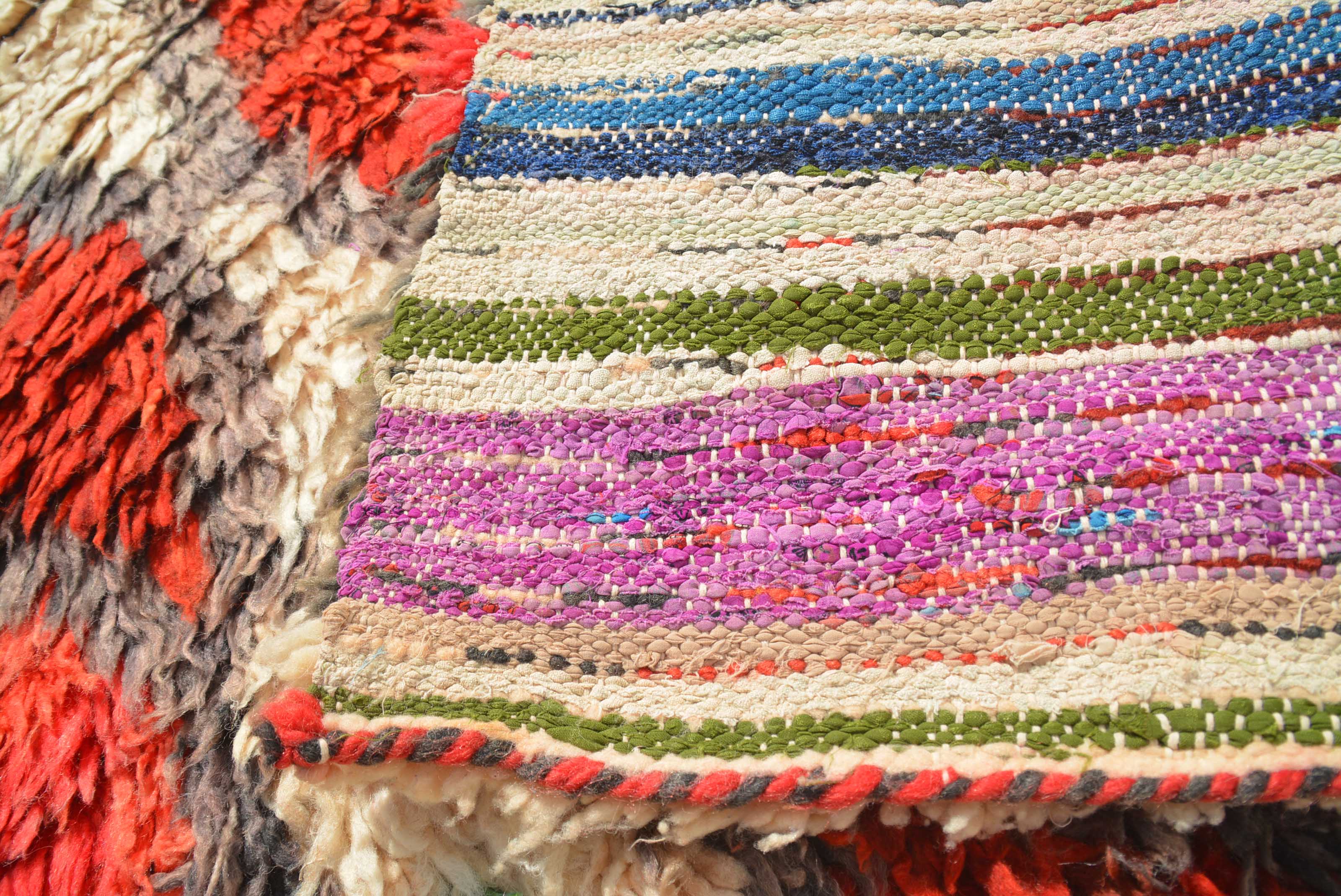Vintage Wool Moroccan Rug Medium Size | Illuminate Collective