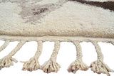 White And Black Moroccan Rug