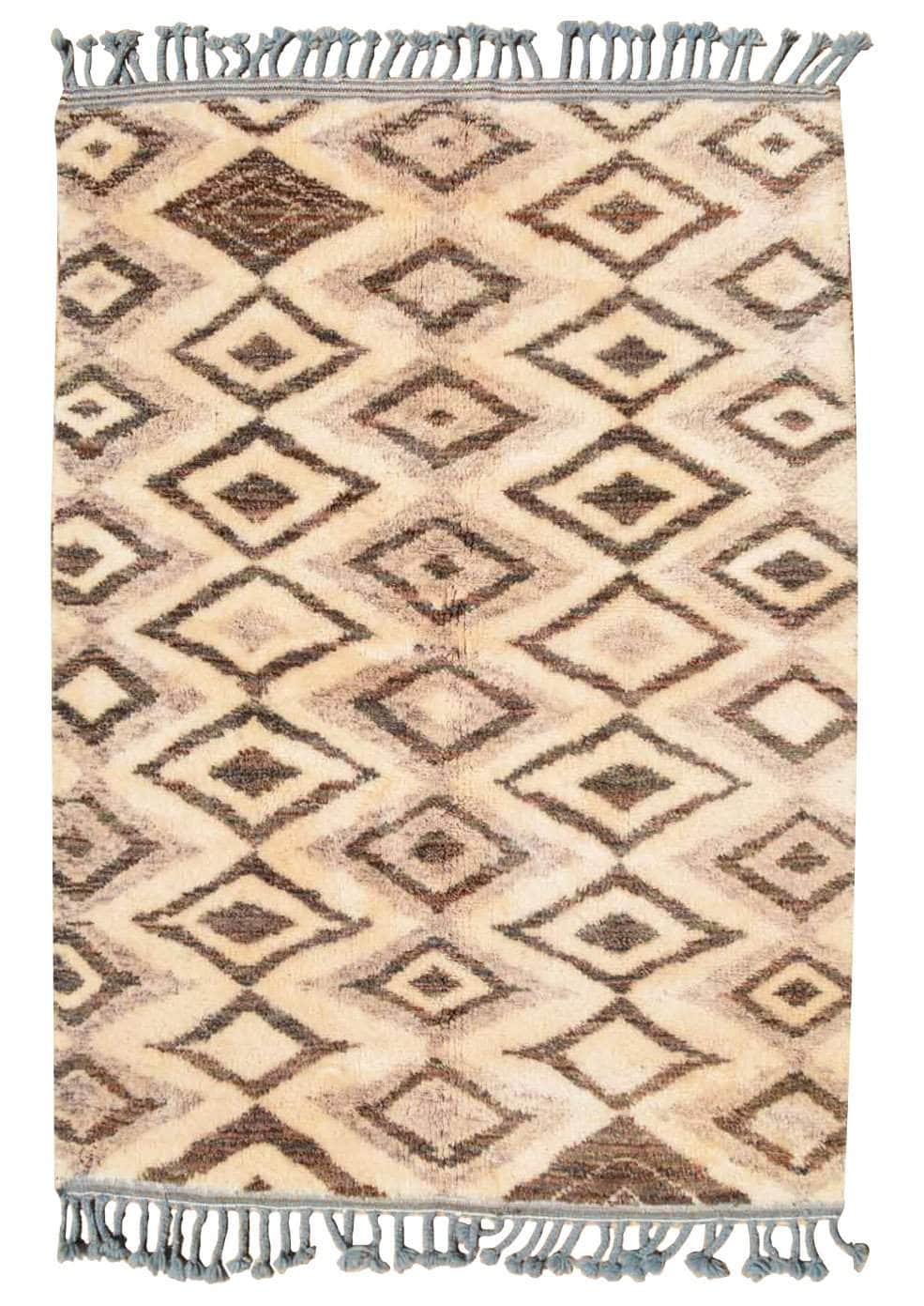 White And Brown Rugs  - New Moroccan Rug 