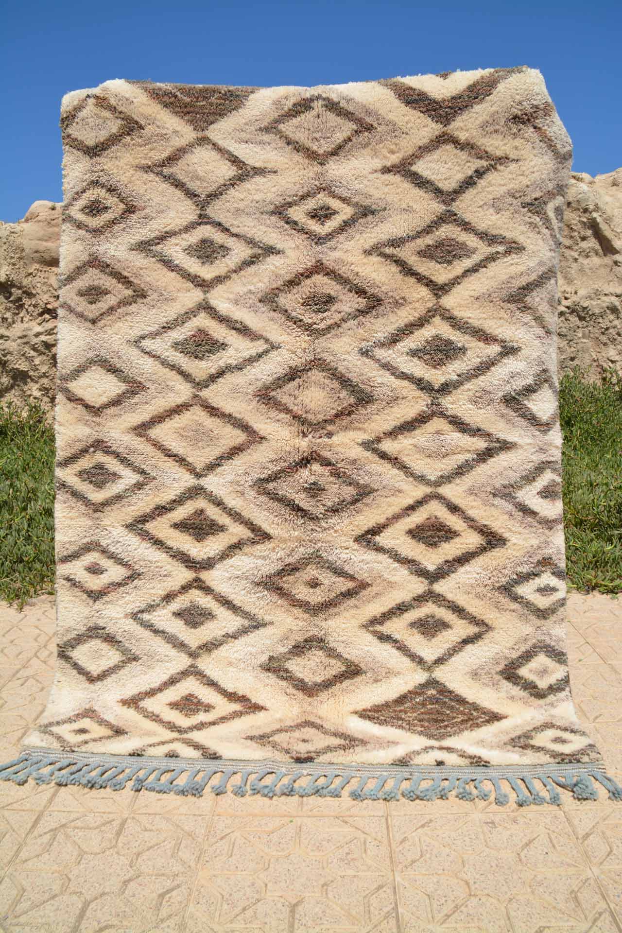White And Brown Rugs  - New Moroccan Rug 