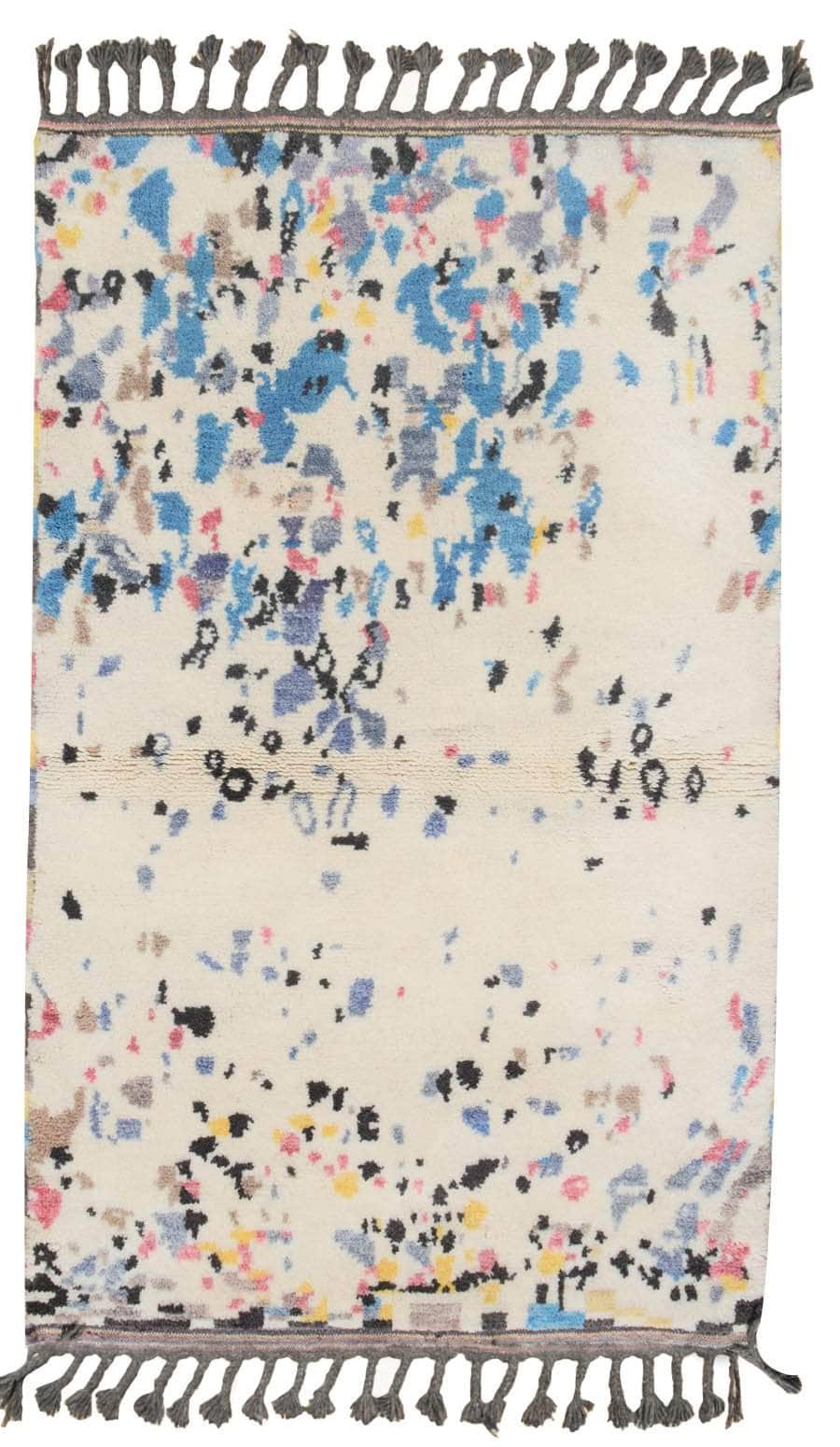  White Moroccan Rug | Gray Moroccan Rug