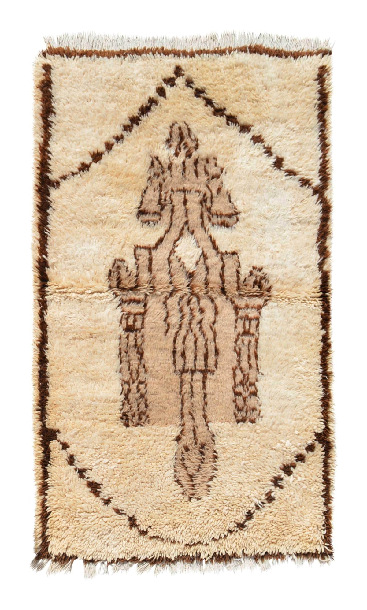 White Vintage Moroccan Rug