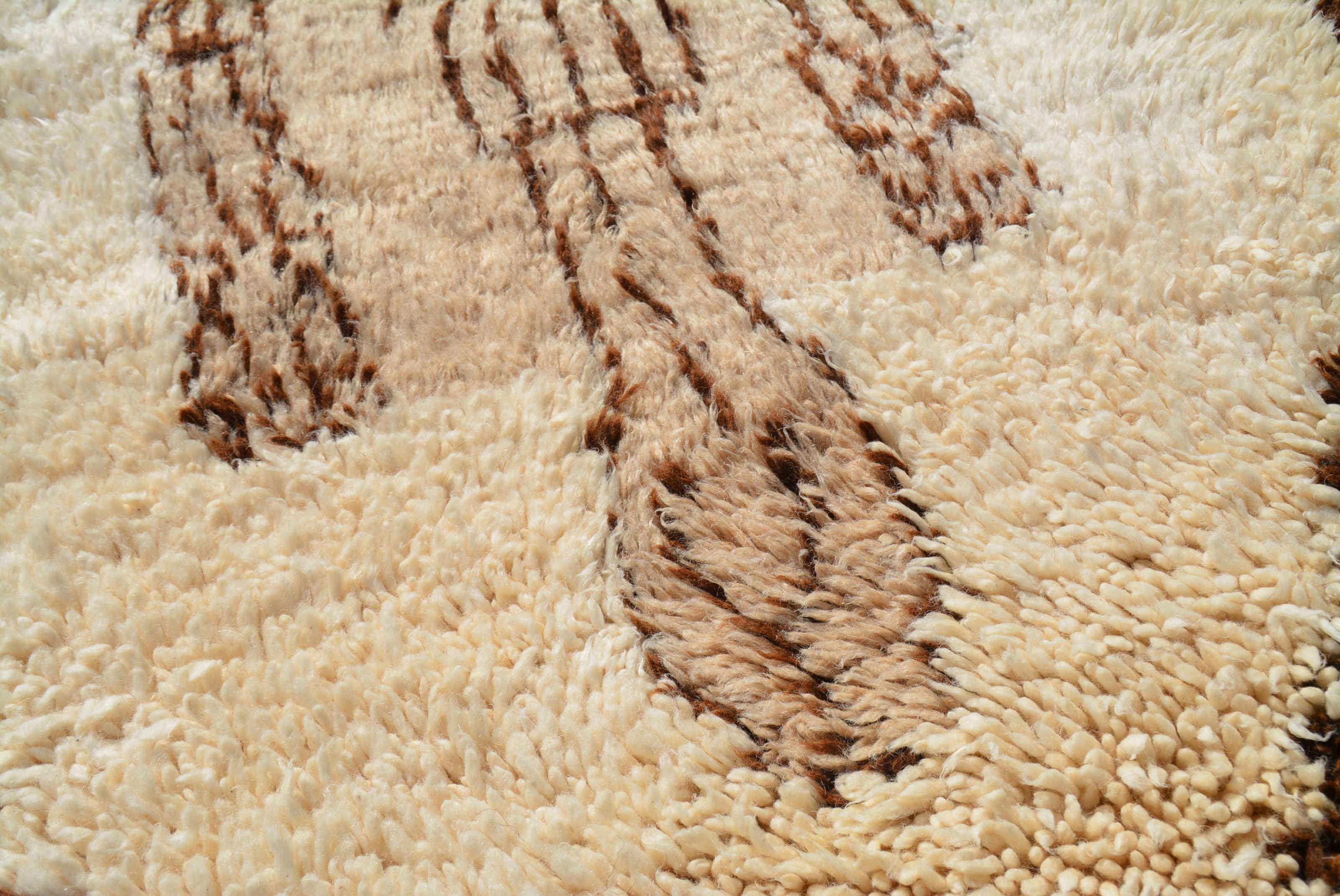White Vintage Moroccan Rug