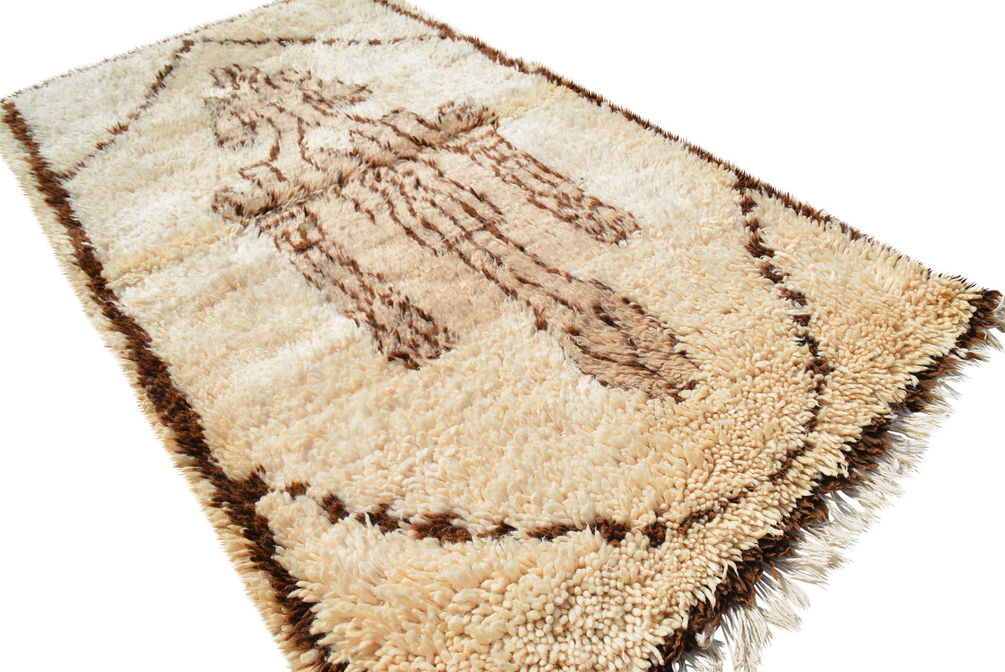 White Vintage Moroccan Rug