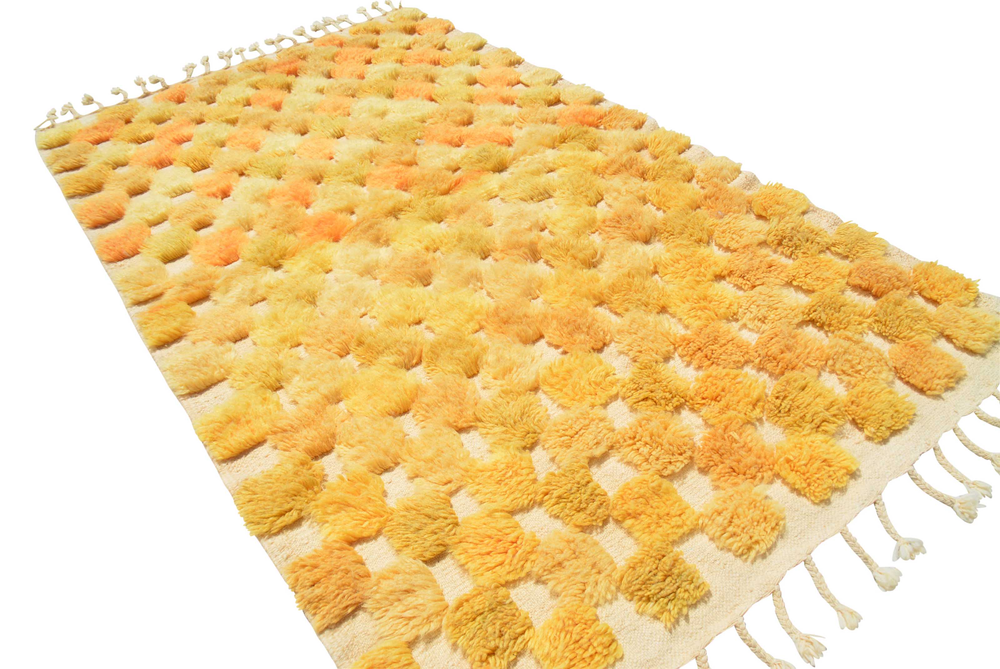 Yellow Shaggy Rug