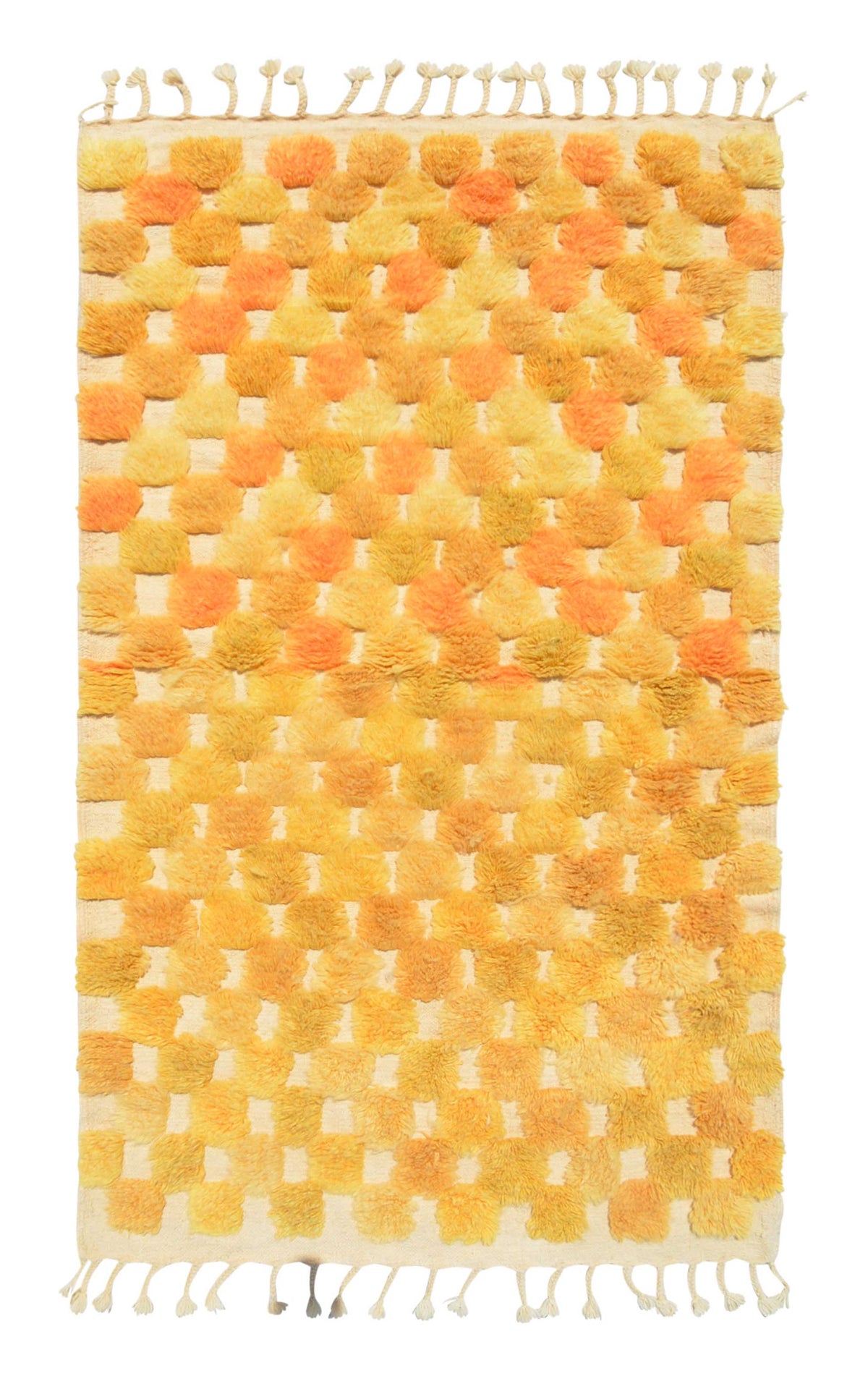 Yellow Shaggy Rug