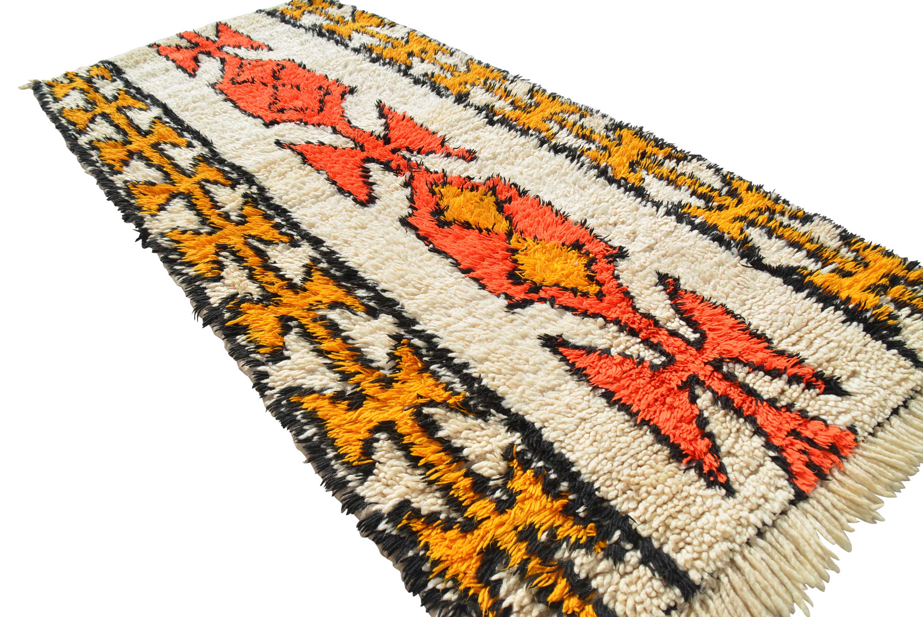 Yellow Vintage Rug | Vintage Moroccan Rug