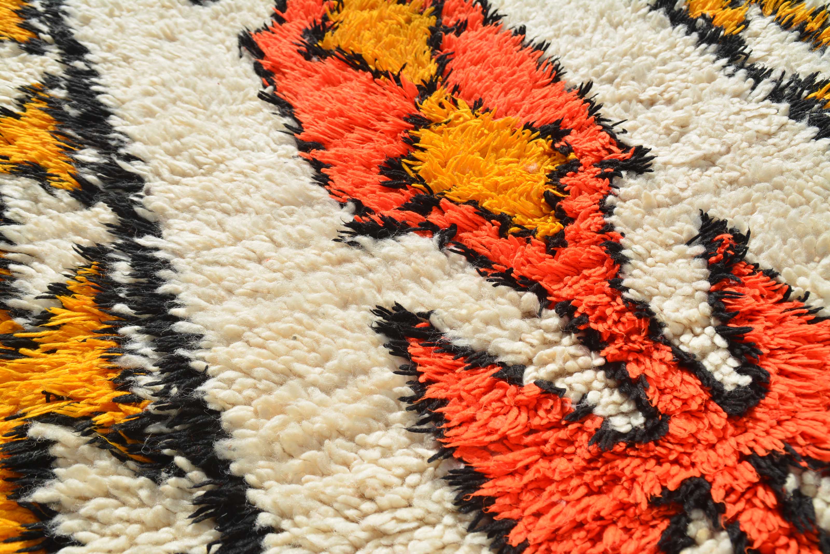 Yellow Vintage Rug | Vintage Moroccan Rug